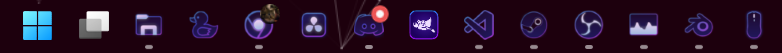 screenshot of my custom desktop icons